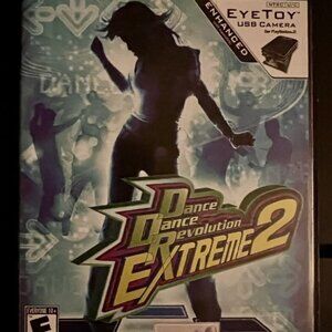 Dance Dance Revolution Extreme 2 (Sony PlayStation 2, 2005) With Disc And Manual
